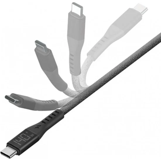 ENERGEA FLOW C-C DISPLAY CABLE 240W WITH MCT 1.5M -BLACK